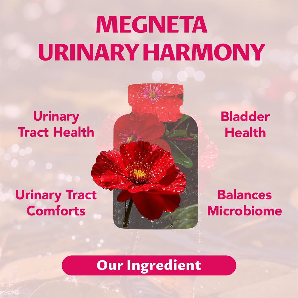 Megneta Women'S Urinary Tract Cleanse Supplement, Featuring D-Mannose, Cranberry, Dandelion, Hibiscus Flower, Saw Palmetto, And Pumpkin Seed - 60 Capsules