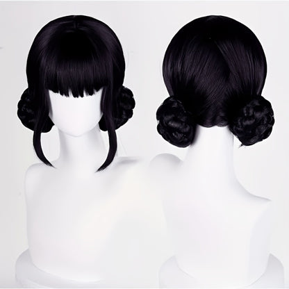 K-Pop Cosplay Wig Long Straight 30 Inch – Korean Idol Costume Hair for Halloween, Anime & K-Drama Character Dress Up, Rose Red, Purple, Black Purple Colors for Women & Girls