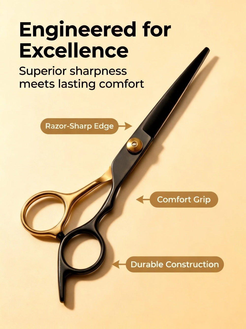 13 PCS Hair Cutting Scissors Kit, Professional Barber Shears Set With Hair Scissors Thinning Shears, Hair Cutting Shears Hair Cut Blending Salon Scissor For Men Women