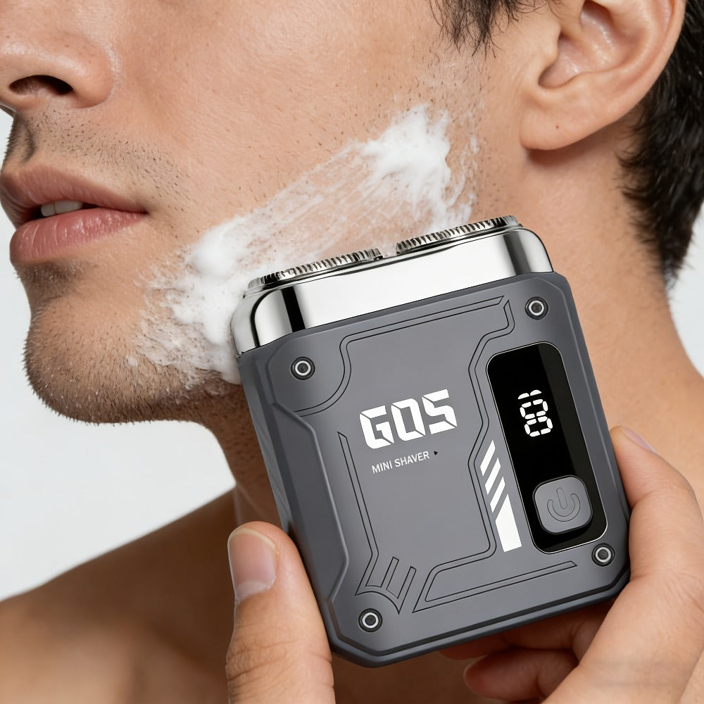 Portable Electric Rotating Shaver with Dual-Head Motor & USB - Mini Pocket Suitable for Home, Travel, USB- One-Button Operation, Long Battery Life for &, Battery- for -the- Shaving