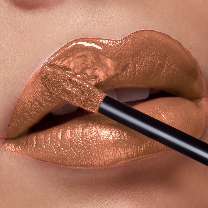 Shimmer Liquid Lipstick — Highly Pigmented Metallic Lip Gloss | Long-Lasting Non-Sticky | Plant Squalane Formula | 24 Shades for All Skin Types
