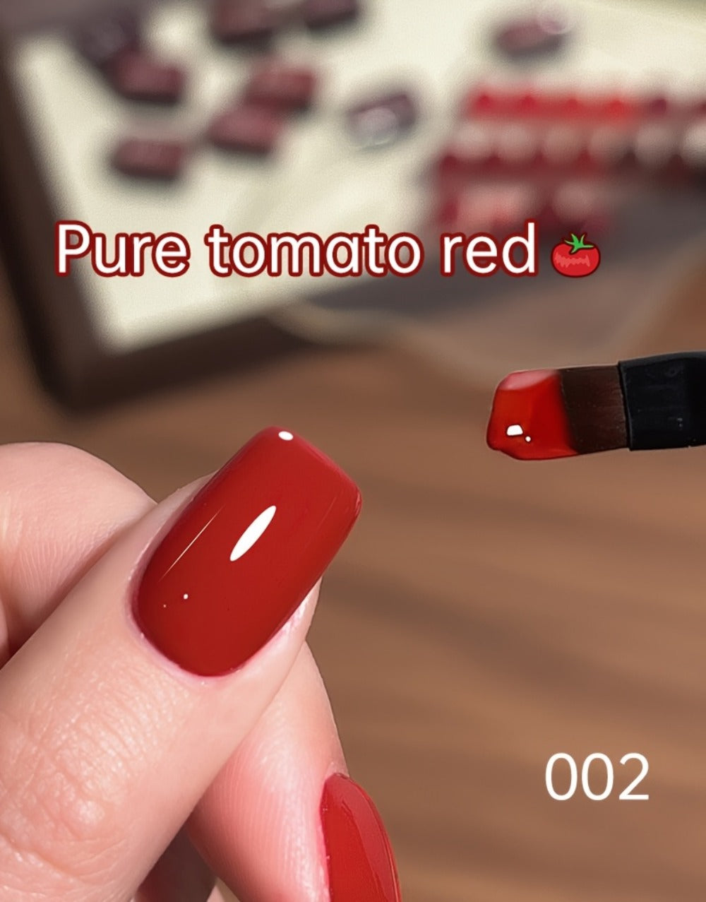 MORDDA 9pcs/set Ancola Red Solid Glue -- New Spring And Summer Nail Products Multifunctional Solid Nail Polish With Gradient Effects With Shiny Gloss And Fashionable LED Nails In High Saturation Colors A Top Choicefor Women's Manicures DIY