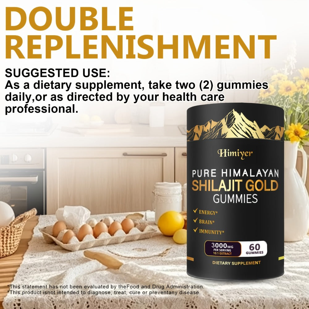 Buy 2 Get 1 Free - A Powerful Combination Of 3000Mg SHIlijit, Ginger, Hoofgrass, Ginseng And Ashwagandha! Multi-mineral And Phytonutrient Supplement