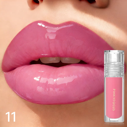 Lip Gloss Plumping Maximizer — Mirror-Like Shine Finish, Lip Injection Effect, Long-Lasting Hydrating Lip Gloss for Fuller-Looking Lips, 5 Shades Available