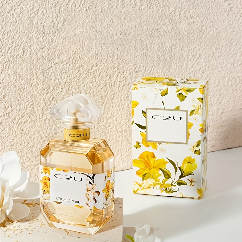 50ml Gardenia Eau De Toilette Set for Women Romantic Floral Herbal Fresh Girl Scent College Party Dating Travel Set Women Perfume Valentine's Day Suitable Holiday Gifts Gift Box Perfume