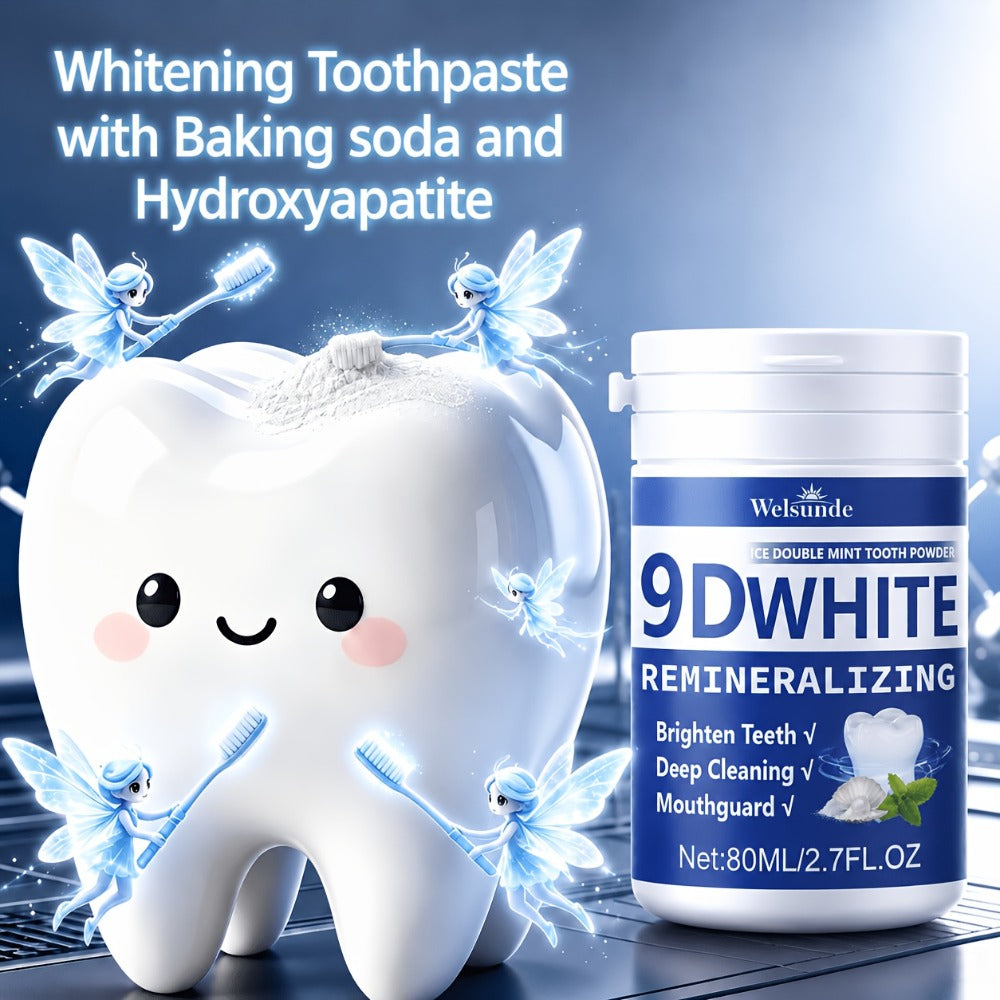 2pcs Teeth Powder, Remineralizing & Hydroxyapatite Tooth Powder, Deep Cleaning, Fresh Breath, Ideal for Oral Health And Hygiene Gift for Women Men, Breath Freshener, Toothpaste, Tooth Cleaning Powder for Daily Life - Local Warehouse
