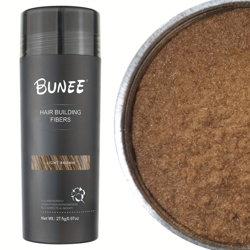 Hair Building Fibers Instant Thickening Powder for Thinning Hair — Natural Volume & Density, All-Day Hold, Washable & Non-Staining, 7 Color Options for All Hair Shades