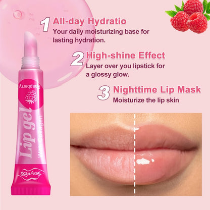 Lip Balm Set 24PCS Luxury Gift Box Moisturizing Glossy Lip Gel Collection Hydrating Healing Chapped Lips Long Lasting Nourishing Lip Care Kit for Women Girls Birthday Valentine Gift