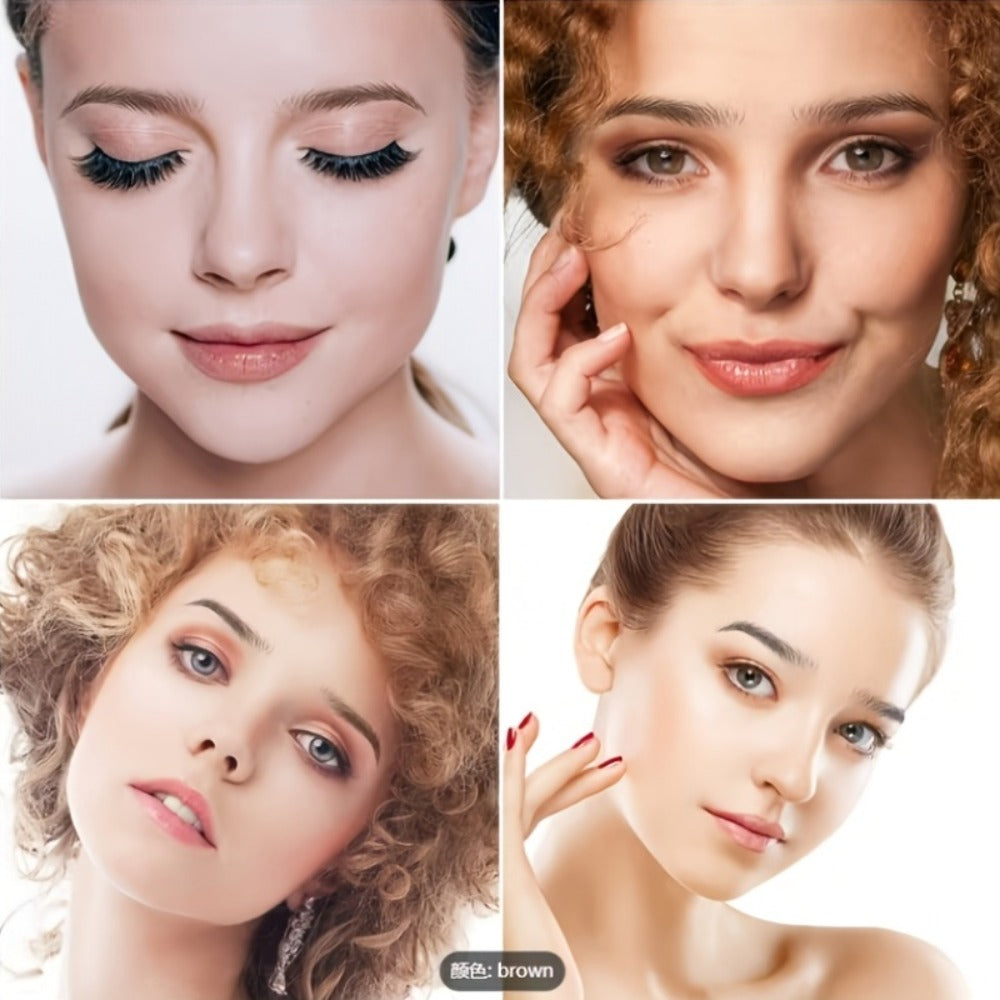 8 Waterproof And Sweat-Proof 6D Black Eyebrow Temporary Tattoo Stickers - Natural Look, Quick Application, One-Time Use, Halloween Magic Trick Or Treat Ideal Choice for Ladies And Girls, Eyebrow Tattoo Waterproof