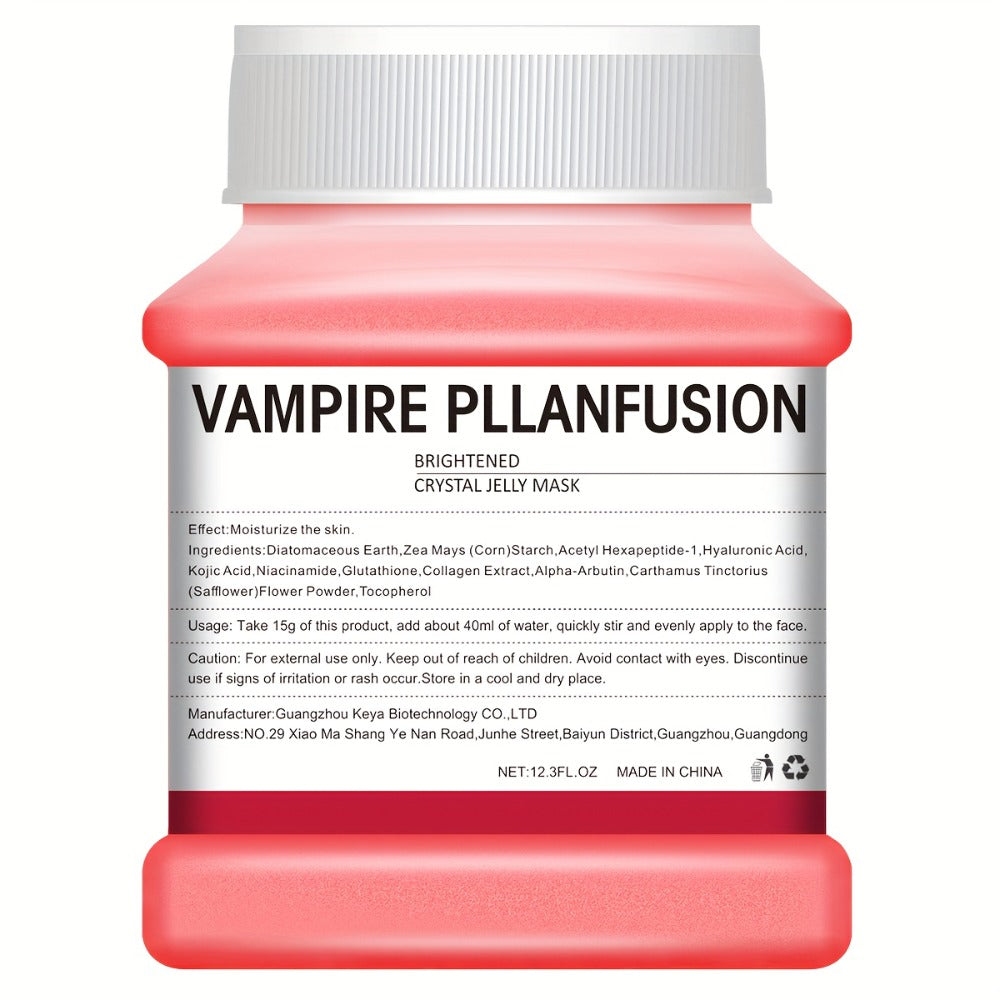 12. 3fl. oz Vampire Plasma Face Mask - Lactic Acid Jelly for All Skin Types, Alcohol-Free & Paraben-Free, Firming & Hydrating -Off Gel, Fragrance-Free