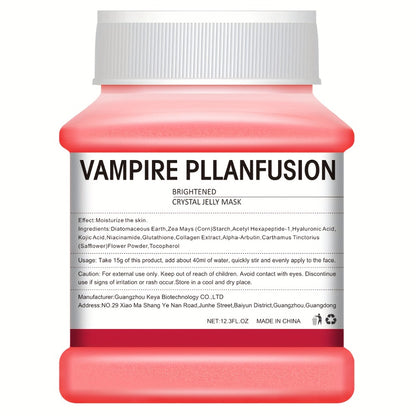 Vampire Plasma Lactic Acid Jelly Face Mask - Peel-Off Firming Hydrating Mask Alcohol-Free Paraben-Free Fragrance-Free for All Skin Types 12.3 fl oz