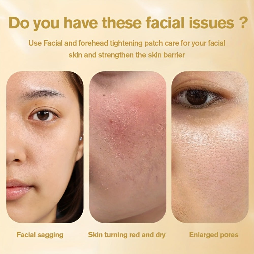 ROZINO 21pcs Collagen & Retinol Face Patches - Target Forehead & Smile Lines with Aloe Vera & Hyaluronic Acid for a Smooth, Happy Glow! Fun 7-Day Care Kit & Perfect Christmas Gift!