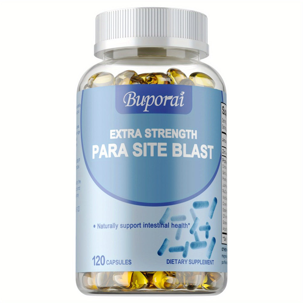 Para Site Blast - with Cranberry, Garlic, Black Walnut Hull, Wormwood, Supports Digestive, Liver & Gut, Gut Health Intestine Supplement, Premium Formula - 120pcs