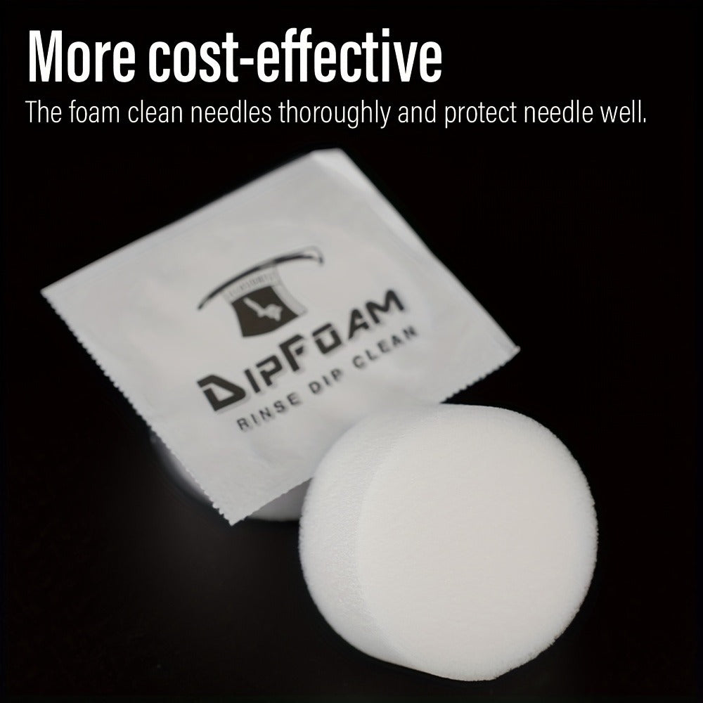 24pcs ProTat Tattoo Needle Dip Clean Cups - Foam Liner Design for Safe & Thorough Cleaning, Use with Cartridge & Traditional Needles, No Odor, Non-Electric, Gentle on Needles to Prevent Damage, Tattoo Needle Cleaner