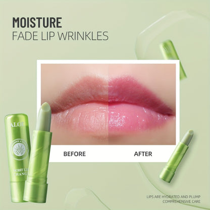 Lip Balm Set 12-Pack Natural Aloe Vera Moisturizing Hydrating Waterproof Anti-Chap Color Changing Tinted Lip Care for Dry Cracked Lips
