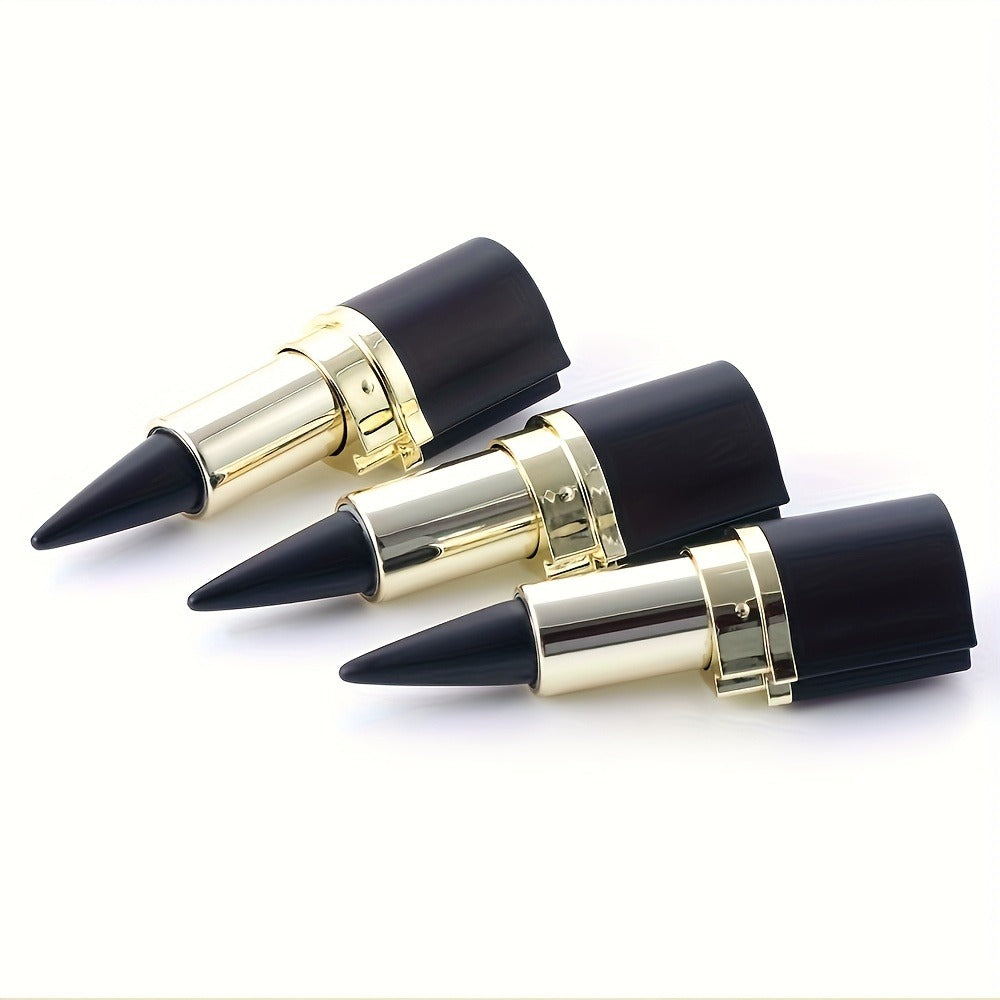 Black Eyeliner Pencil – 5-Pack Waterproof Smudge-Proof Matte Eyeliner, Long-Lasting Cream Formula, Fade-Resistant, Easy to Apply for Beginners, Solid Liner Set