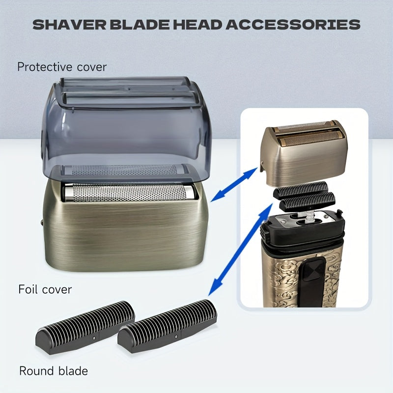 Electric Razor for Men Foil Shavers for Men, Hair Beard Trimmer for Men Grooming Shaving Kit Face Mustache, Cordless Head Shavers for Bald Men Barber Clippers, Shaving And Haircutting Kit, Father'S Day, Gifts Dads Love, Birthday Gift for Fathers