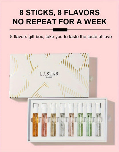 Mini Perfume Set for Women 8 Piece Gift Box - Woody Floral Fruity Fragrance Sampler Kit Long Lasting 0.81oz Each Travel Friendly Holiday Christmas Birthday Gift