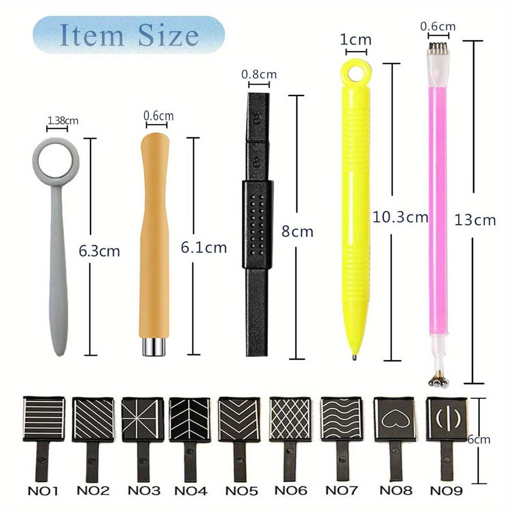 14pcs Cat Eye Magnet Nails UV Gel Polish Magnet Pen Nail Art Pen Tools