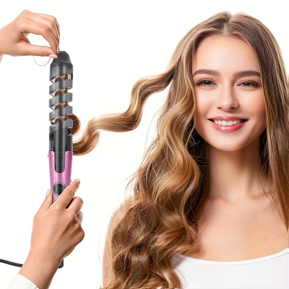 US PLUG Hair Curler Hair Curling Wand Spiral Curl Professional Hair Roller Hair Curler, Perfect Holiday Gift for Woman, Girls