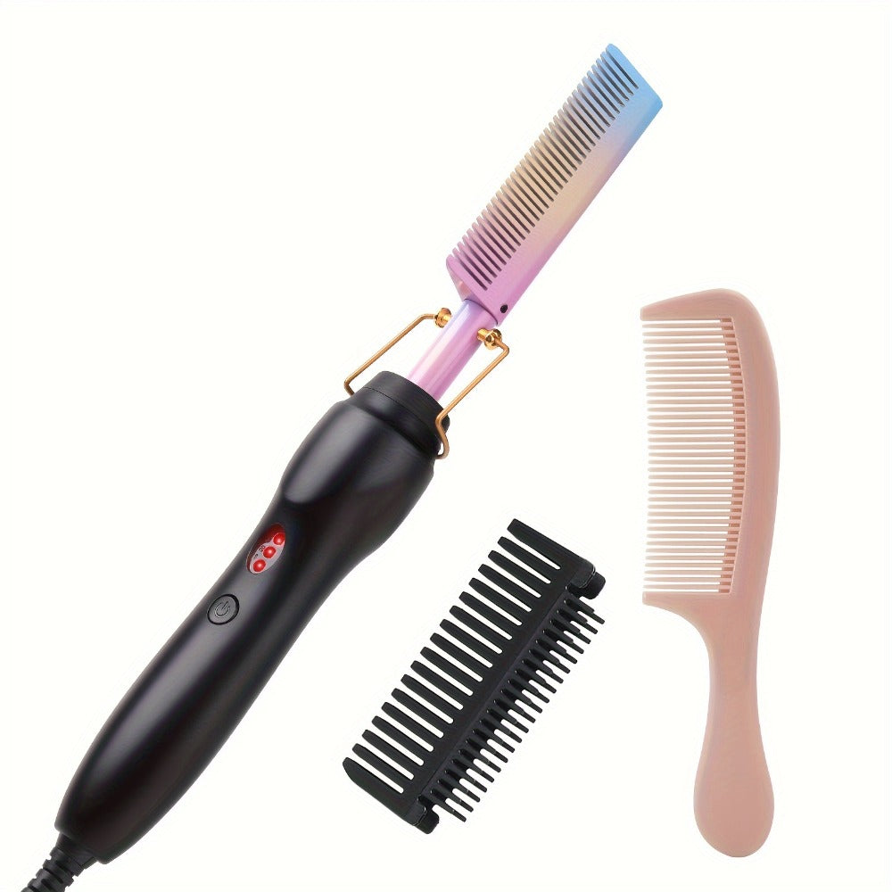 Electric Hot Comb for Hair, Curling, And Styling, Suitable for Natural Black Hair And Wigs. Ideal for Holiday Gifts And Travel Hair Tools