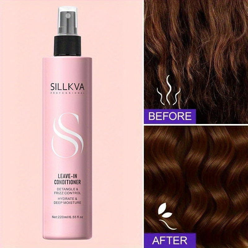 Sillkva Wig Care Essential Spray - Argan Oil & Vitamin E Enriched | Moisturizing & Strengthening Formula for Synthetic And Human Hair Wigs | Ready-to-Use Daily Leave-In Spray for Shine & Smooth Styling