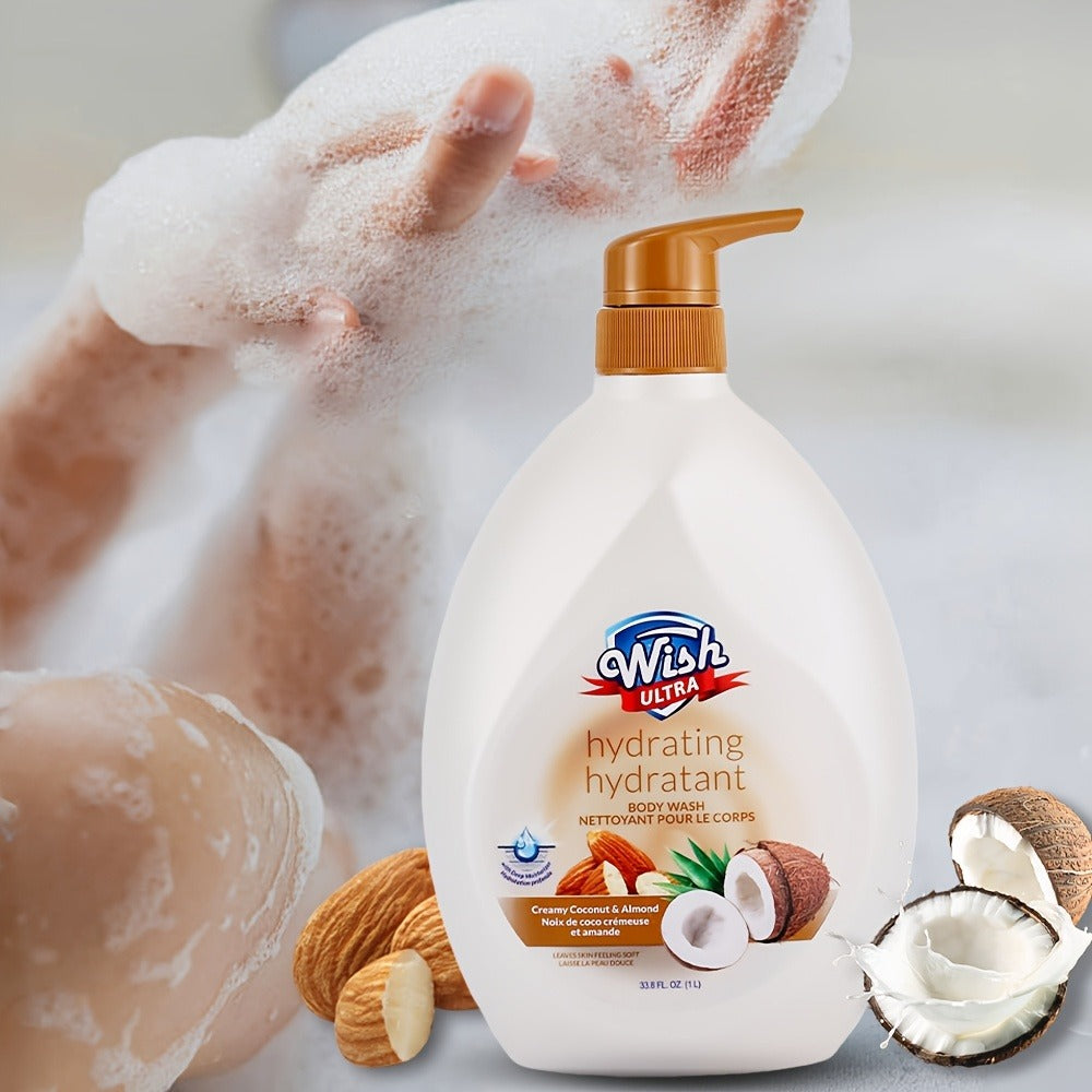Set of 2 Bottles, Each 1000 ML/33.8 Fl Oz, Moisturizing Body Wash Suitable for Both Men And Women, Featuring a Long-Lasting Scent, Available in 6 Unique Fragrances, Deeply Cleanses, And Enhances Skin Smoothness, Suitable for All Skin Types