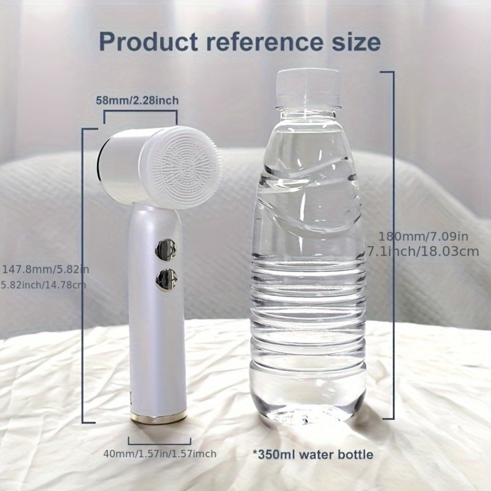 6-In-1 Facial Cleansing Brush, USB Rechargeable Face Scrub Brush for Cleansing, Removing, Exfoliating And Massaging, Gifts for Women, Mother'S Day Gift
