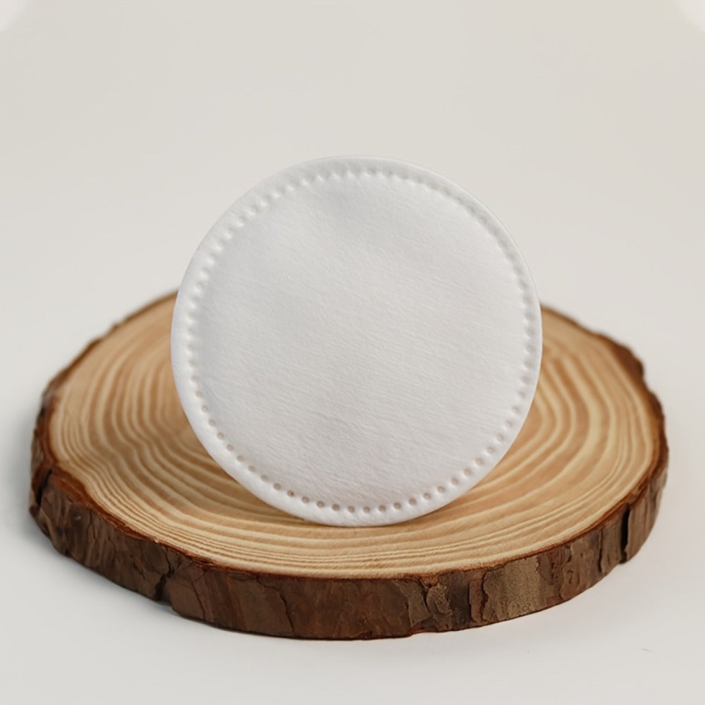 300pcs/600pcs Thicker Round Cotton Pads, 100% Cotton Makeup Removal Cotton, Gentle and Softer, Double-Sided Use, Hypoallergenic, for Wet & Dry Use, Ideal for Face & Eye Cleansing, Toner Application, Nail Polish Remover