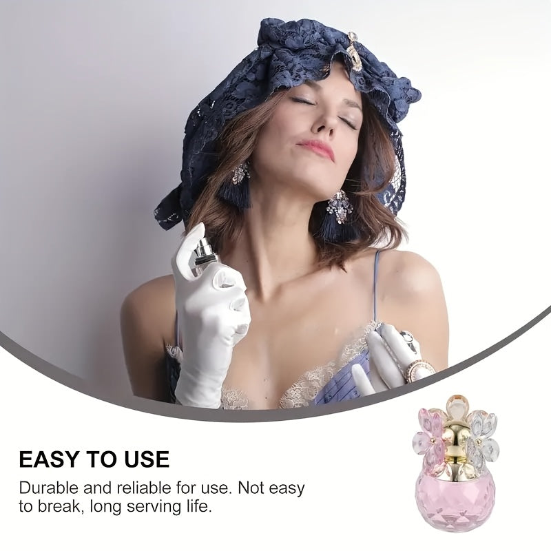 A Bottle of Women'S Perfume with a Subtle Fragrance, Refillable Essential Oil Spray, Vintage Perfume Bottle. It Blends Notes of Citrus, Jasmine, Red Rose, And Wood, Offering a Long-Lasting Scent, Perfect for Women Who Enjoy a Lasting Floral Aroma