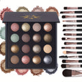 [16 Color Eyeshadow Palette] UCANBE 16 Color Baked Eyeshadow Palette with 15pcs Brushes Makeup Set, Natural Nude Matte Shimmer Metallic Eye Shadow Make Up Pallet for Women Girls, High Pigmented Long Lasting Waterproof