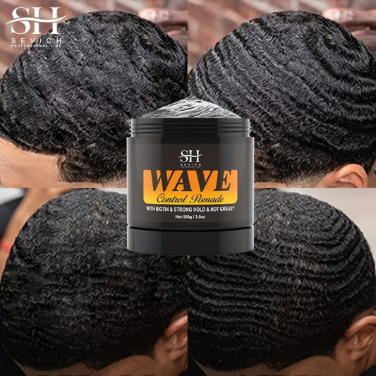 100g Styling Hair Wave Pomade Strong Hold And Layered Waves Control And Silky Shine For Normal Hair Types