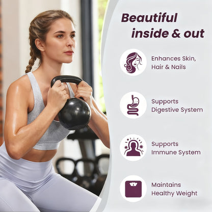 Multi-Source Collagen Powder — Collagen Complex with Skin Nutrients, Hydrolyzed Types I, II & III | Natural Flavor | Anti-Aging Beauty Supplement