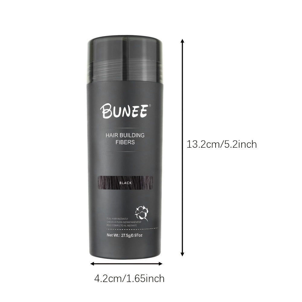 Hair Building Fibers Instant Thickening Powder for Thinning Hair — Natural Volume & Density, All-Day Hold, Washable & Non-Staining, 7 Color Options for All Hair Shades