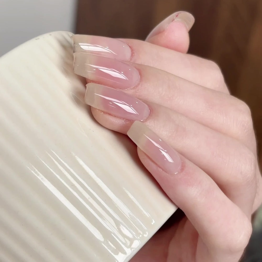 XEIJAYI Frame Bottle Nude Color 4pcs/set---Nail Gel New Arrival Nude Color Pink Nail Polish Gel 4pcs Set LED Gel High Saturation Long Lasting Firmness Does Not Damage Nails Home Salon Nail Salon Essential Salon Gel