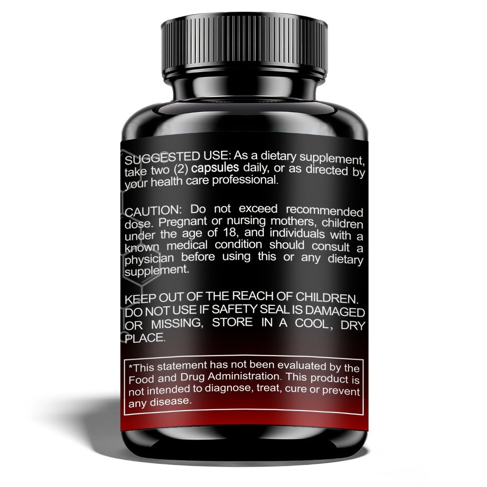 5 Packs ANABOL Capsules, Dietary Supplement for Men - Advanced, Strength, And Wellness Formula, 60 Capsules, 2-Year Shelf Life