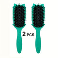 1/2pcs Green Curly Hair Brush Curly Waves Reduce Hair Pull Fun Cat Head Design Perfectly Designed Curly Hair