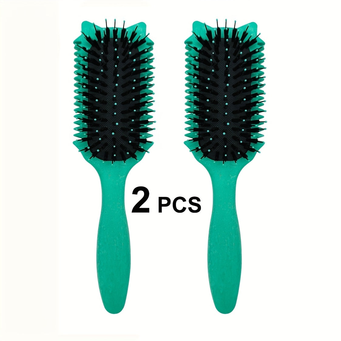 1/2pcs Green Curly Hair Brush Curly Waves Reduce Hair Pull Fun Cat Head Design Perfectly Designed Curly Hair