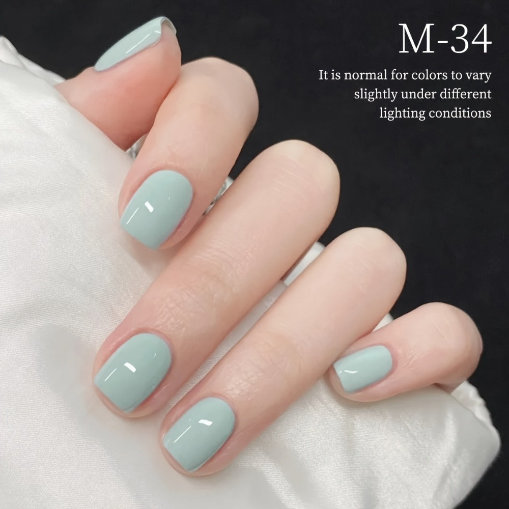Gel Nail Polish Set 6 Colors Blue Shades Peacock Blue Sapphire Navy High Saturation UV LED Soak Off Long-Lasting Alcohol-Free Salon Quality Manicure Pedicure Gift for Women