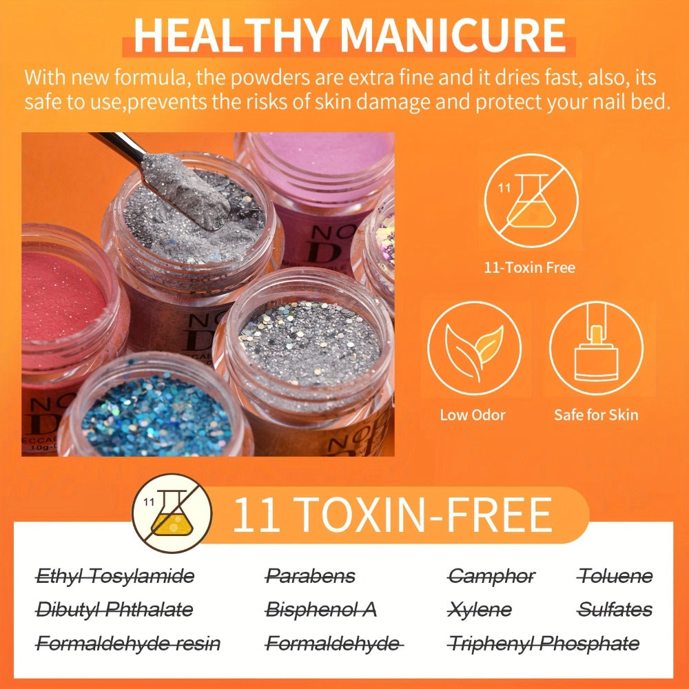 NOCIS Mood-Changing Dip Powder Nail Kit - Perfect for DIY Manicures & Trendy Gifts, No Lamp Needed