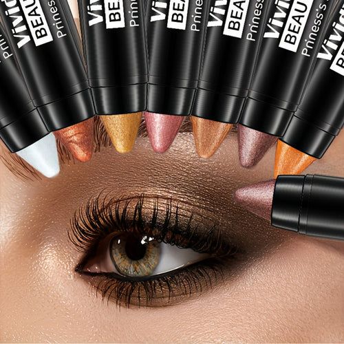 Eyeshadow Sticks 7-Piece Set – Pop Color Matte Eye Makeup Pencils with Eyebrow Pencil, Easy Apply Smoky Eye Kit for Party, Daily & Festival Makeup