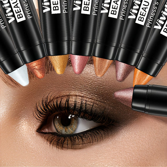 7pcs Pop Colour Eyeshadow Sticks Eyebrow Pencil Gift Eyebrow Pencil, Easy to Apply Eyeshadow Sticks, Matte Party Eyeshadow Eye Makeup, Gift for Women