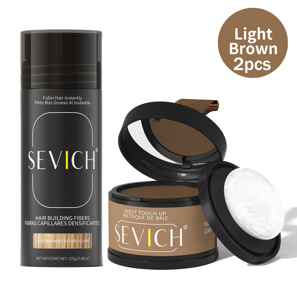Root Coverage Powder for Thinning Hair - Hairline Concealer with Natural Shadow Effect, Voluminous Lift & Lightweight Formula, Sensitive Scalp Safe, Easy Brush Application for Men & Women All Hair Types