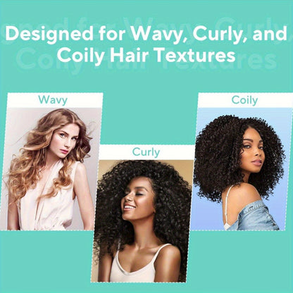 Detangling Brush for Curly Hair 1/2 Pcs – Flexible Bristles Reduce Breakage & Frizz, Gentle Scalp Massage, Wet & Dry Use, Wavy Coily Hair Care Tool