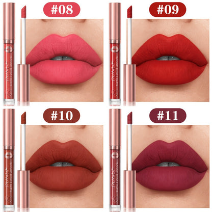 Lip Makeup Set 12pcs — Lipstick, Lip Gloss & Lip Oil, Matte & Glass Lips, Waterproof Long-Lasting Berry Shades, Moisturizing Non-Greasy Formula, Perfect Holiday Gift