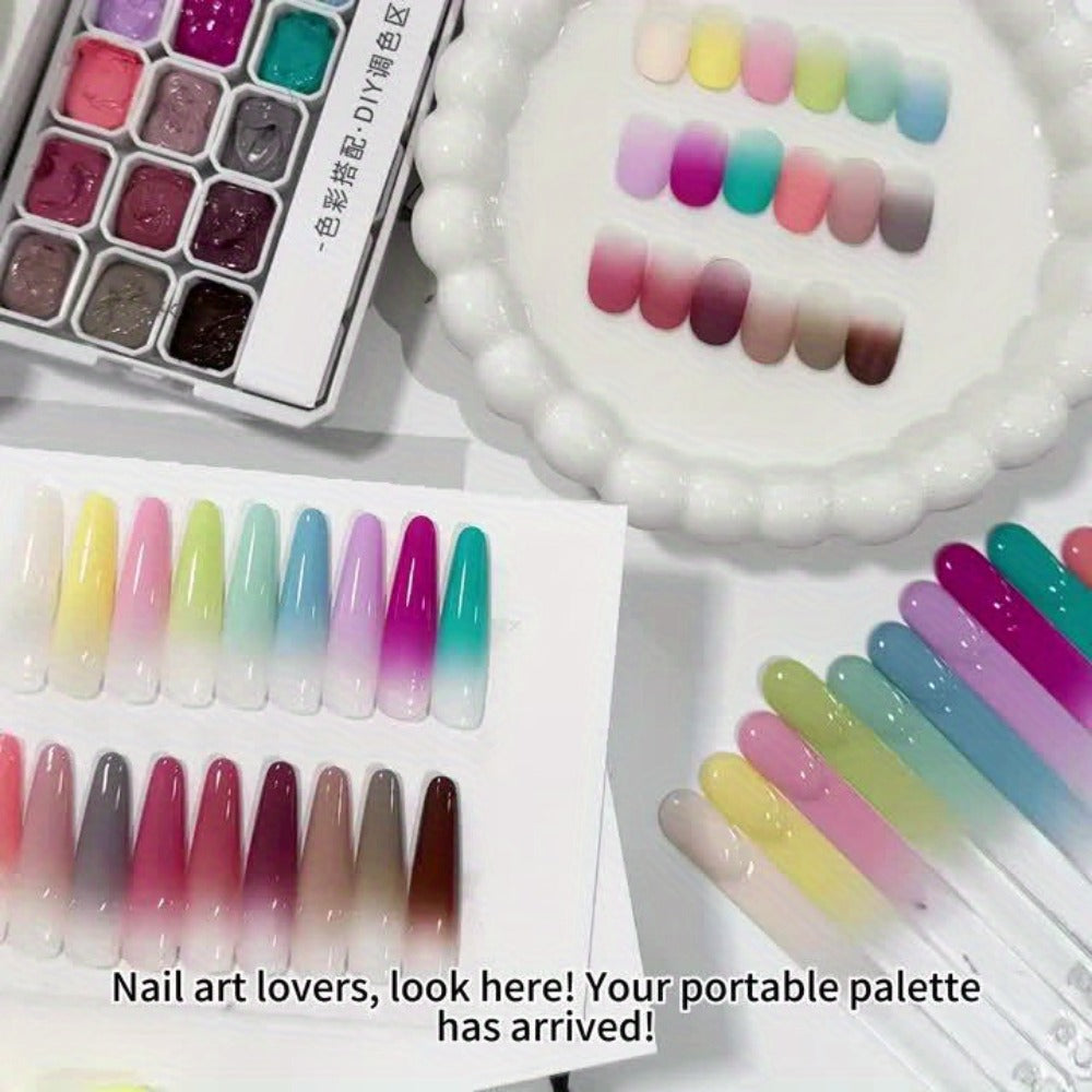 MORDDA Autumn/Winter New Popular Patting Gel Nail Art Set 18pcs, High Saturation Color Patting Gel PolishFor Fashion Salon Nail Design, Women's Nail Art Tools, Preferred Choice for Nail Enthusiasts