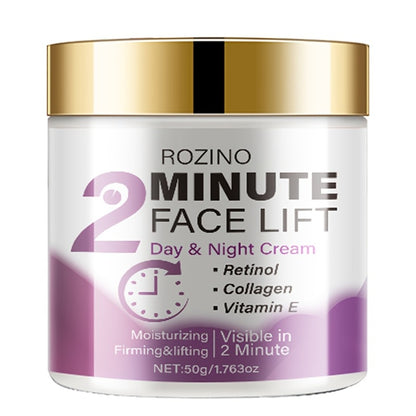 Face Lift Firming Day Night Cream Retinol Collagen Hyaluronic Acid Turmeric Vitamin C E Protein Moisturizing All Skin Types Alcohol Free 50g