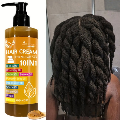 Hair Essence 10-in-1 High Permeability Hair Care Film – Batana, Rosemary, Castor Oil, Biotin & Keratin | Scalp Care, Thickening Treatment for Dry & Damaged Hair | 250g
