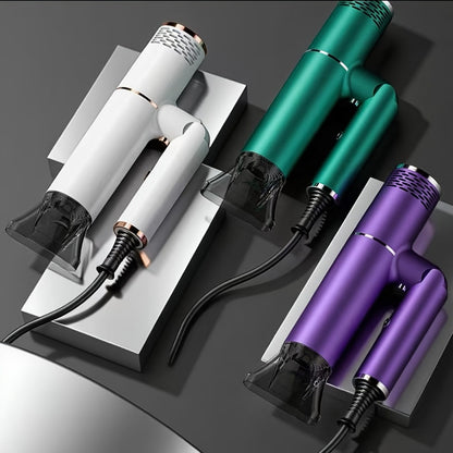 Professional Hair Dryer with Foldable Handle — Bristle Motor, Hot & Cold Air, Concentrator Nozzle & Stand Included, Quick Dry for All Hair Types