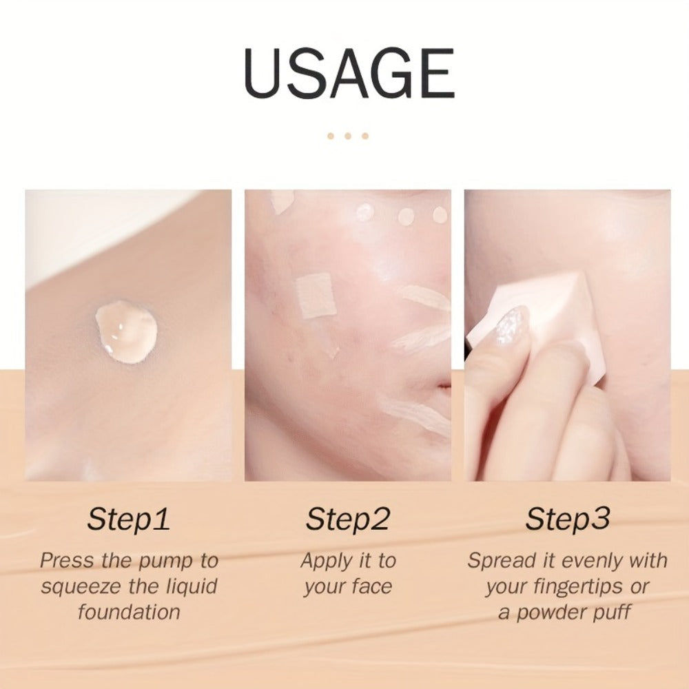 BB Cream 2PCS Set by LAIKOU – Waterproof Long-Wearing Foundation with Pore-Minimizing & Blemish-Covering Concealer, Glycerin-Infused Formula, 9 Shades, 30ml/1.06fl.oz Each